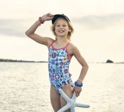 Amanzi-Girls Seafarer Chlorine Resistant 1 Piece