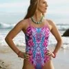 Amanzi-Ladies Gypsy Tribe Single Strap Chlorine Resist 1 Piece Swimwear