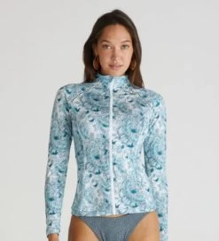 Aqua Blu- Eternal Hayley Rash Guard