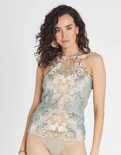 Aqua Blu- Floret Lawley Tankini 3 Aqua Blu- Floret Lawley Tankini