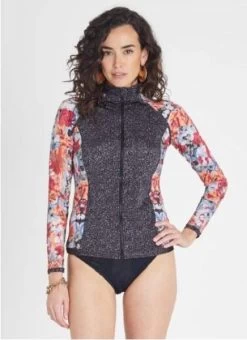 Aqua Blu- Gardenia Hayley Rash Guard
