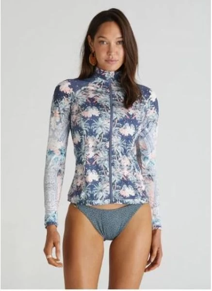 Aqua Blu- Indianic Hayley Rash Guard 3 Aqua Blu- Indianic Hayley Rash Guard