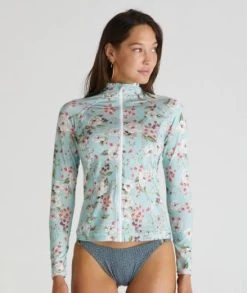 Aqua Blu- Primrose Hayley Rash Guard
