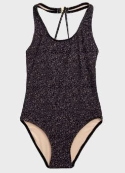 Aqua Blu-Girls Ocelot Cross Back One Piece