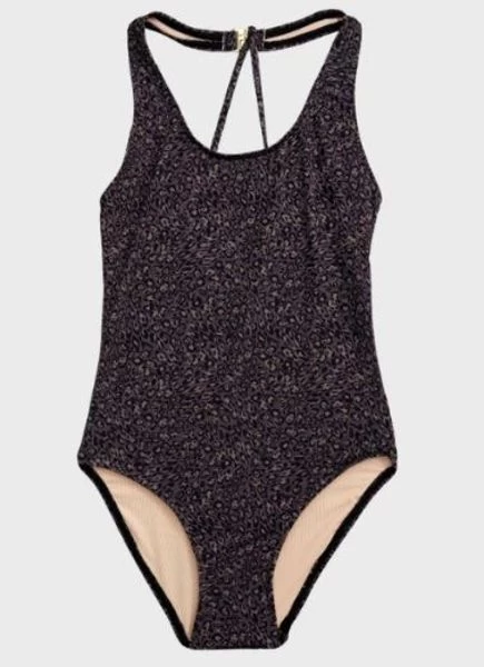 Aqua Blu-Girls Ocelot Cross Back One Piece 3 Aqua Blu-Girls Ocelot Cross Back One Piece