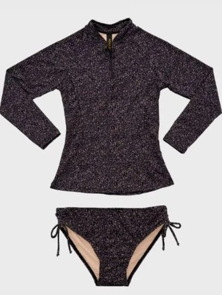 Aqua Blu-Girls Ocelot Rash Vest Set 3 Aqua Blu-Girls Ocelot Rash Vest Set