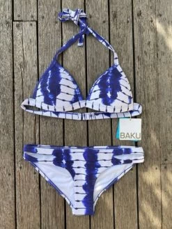 Baku-White Water Moulded Tri Top & Cut Out Pant