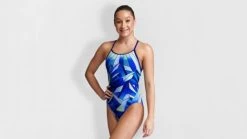 Funkita-Girls Blue Ascent Diamond Back One Piece