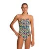 Funkita-Girls Clockwork Orange Diamond Back One Piece