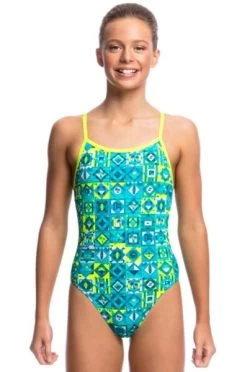 Funkita-Girls Lime Light Single Strap 1 Piece