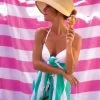 Hammamas- Bold White Turkish Towel -Swimwear Promotion Store hammamas bold white turkish towel 12228 600