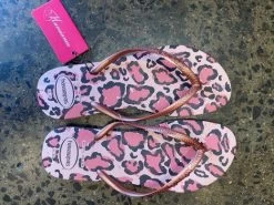 Havaianas-Pink Animal Thongs