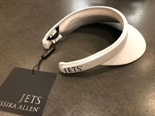 Jets-White Sun Visor 4 Jets-White Sun Visor - Image 2