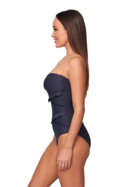 Monte & Lou-M&L Nightfall Spliced Bandeau One Piece 4 Monte & Lou-M&L Nightfall Spliced Bandeau One Piece - Image 2
