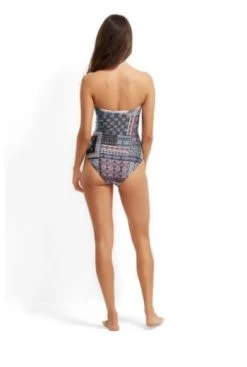 Milea-Turkish Tile Bandeau Maillot Swimsuit 8 Milea-Turkish Tile Bandeau Maillot Swimsuit -Swimwear Promotion Store image 10784 600