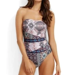 Milea-Turkish Tile Bandeau Maillot Swimsuit 10 Milea-Turkish Tile Bandeau Maillot Swimsuit -Swimwear Promotion Store image 10787 600