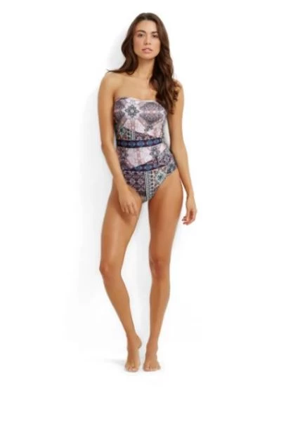 Milea-Turkish Tile Bandeau Maillot Swimsuit 7 Milea-Turkish Tile Bandeau Maillot Swimsuit - Image 5