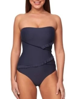 Monte & Lou-M&L Nightfall Spliced Bandeau One Piece 13 Monte & Lou-M&L Nightfall Spliced Bandeau One Piece -Swimwear Promotion Store image 10902 600