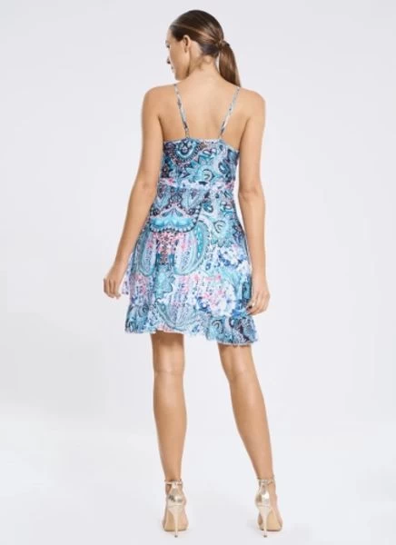 Aqua Blu-Babylon Frill Wrap Dress 5 Aqua Blu-Babylon Frill Wrap Dress - Image 3