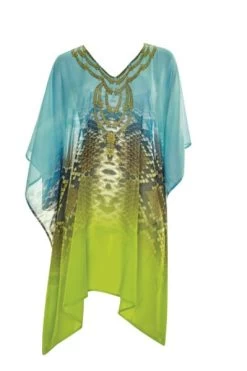 Sunflair- Turquoise Lightness Kaftan 7 Sunflair- Turquoise Lightness Kaftan -Swimwear Promotion Store image 12489 600