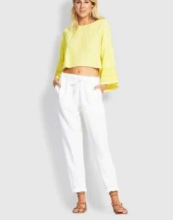 Seafolly- Beach Edit Linen Blend Beach Pants -Swimwear Promotion Store image 14196 600