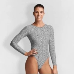 Funkita- Ladies Long Shot Speckled Long Sleeve One Piece -Swimwear Promotion Store image 16803 600