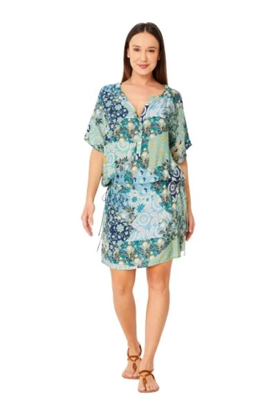 Monte & Lou- Boheme Short Sleeve Shirt Dress 4 Monte & Lou- Boheme Short Sleeve Shirt Dress - Image 2