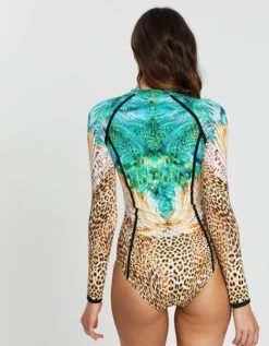 Aqua Blu- Elysian Nemean Long Sleeve One Piece -Swimwear Promotion Store image 20717 14721 600