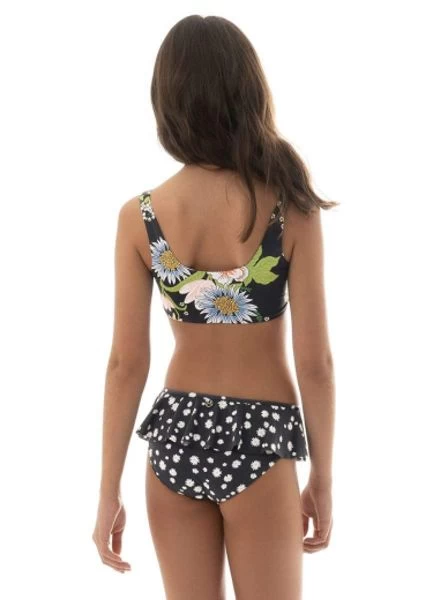 Maaji- Girls Ditsy Daisy Vulcan Reversible Bikini Set 5 Maaji- Girls Ditsy Daisy Vulcan Reversible Bikini Set - Image 3