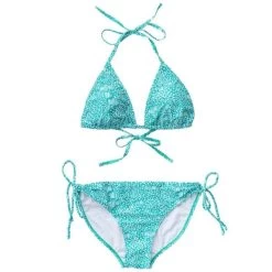 Snapper Rock-Girls Spearmint Spot Triangle Bikini -Swimwear Promotion Store image 26969 16246 600