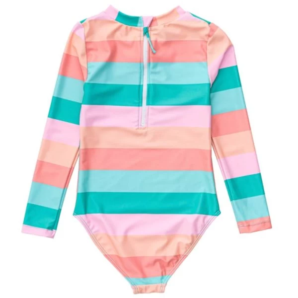 Snapper Rock-Sunset Stripe Sustainable LS Surfsuit 5 Snapper Rock-Sunset Stripe Sustainable LS Surfsuit - Image 3