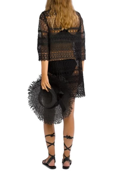 Seafolly-White On White Lace Kaftan 4 Seafolly-White On White Lace Kaftan - Image 2