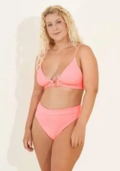 Maaji-Coral Peony Shine Longline Tri & Suzy Q High Bikini Set -Swimwear Promotion Store image 30369 16996 600