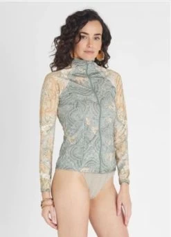 Aqua Blu- Floret Hayley Rash Guard -Swimwear Promotion Store image 32129 17291 600