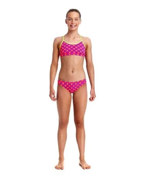 Funkita-Girls Daisy Dots Racerback 2 Piece 5 Funkita-Girls Daisy Dots Racerback 2 Piece - Image 3
