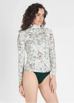 Aqua Blu-Lotus Hayley Long Sleeve Rash Guard -Swimwear Promotion Store image 34896 18069 600