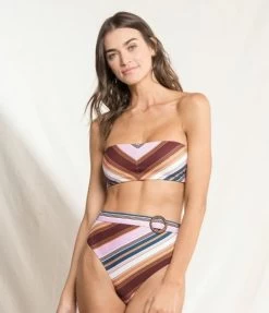 Maaji - Bayadere Stripe Bandeau & Belted Pant Set -Swimwear Promotion Store image 35476 18157 600