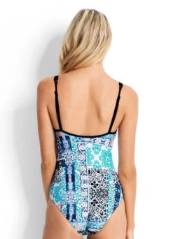 Seafolly-Silk Market Sweetheart One Piece -Swimwear Promotion Store image 6008204 600