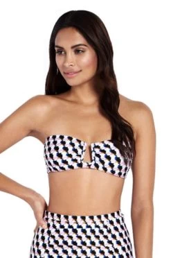 Milea-Cut And Clash U Wire Bandeau Top -Swimwear Promotion Store image 6008344 600