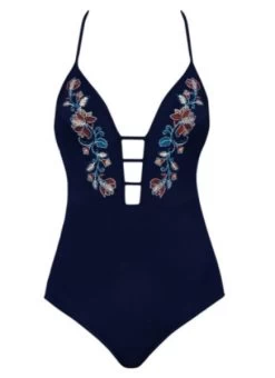 Jets- Kindred Embroidered Plunge One Piece -Swimwear Promotion Store image 6012726 600