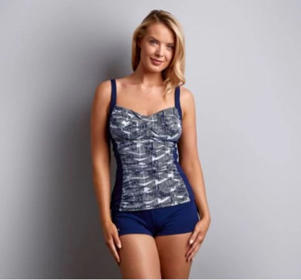 Funkita-Ladies Bar Bell Ruched Tankini Top 5 Funkita-Ladies Bar Bell Ruched Tankini Top - Image 3