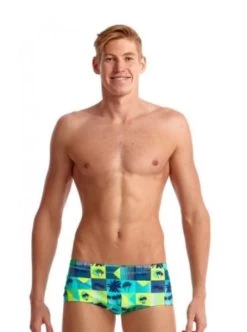 Funky Trunks- Mens Pop Tropo Plain Front Trunks -Swimwear Promotion Store image 6020389 600