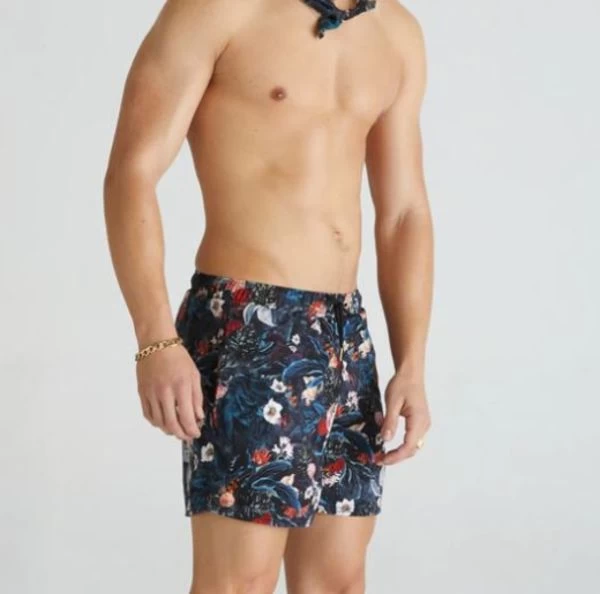 Aqua Blu- Mens Abundance Running Short 5 Aqua Blu- Mens Abundance Running Short - Image 3