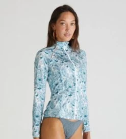 Aqua Blu- Eternal Hayley Rash Guard -Swimwear Promotion Store image 6020646 600