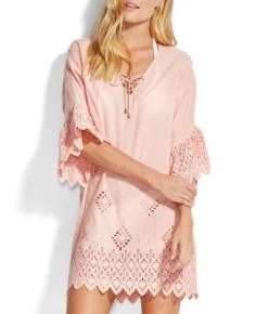 Seafolly- Dawn To Dusk Broderie Cover Up -Swimwear Promotion Store image 6062028 6013031 600