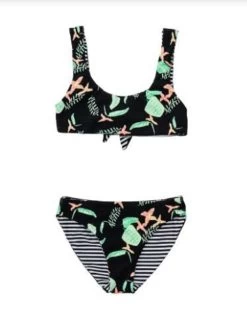 Snapper Rock-Girls Neon Rain Sustainable Reversible Surf Bow Bikini -Swimwear Promotion Store image 6072211 6020883 600