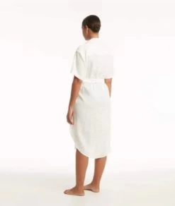 Sea Level-Resort Linen Wrap Cover Up Shirt Dress -Swimwear Promotion Store image 6072378 6021187 600