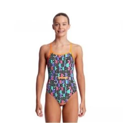 Funkita-Girls Secret Code Diamond Back 1 Piece -Swimwear Promotion Store image 8776 600
