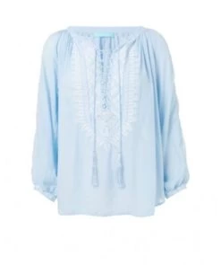 Melissa Odabash-Simona Maya /White Embroidered Shirt -Swimwear Promotion Store image 9527 600
