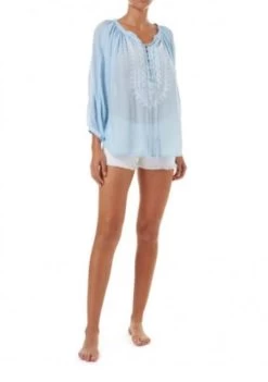 Melissa Odabash-Simona Maya /White Embroidered Shirt -Swimwear Promotion Store image 9528 600